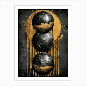 'Black Gold' 1 Art Print