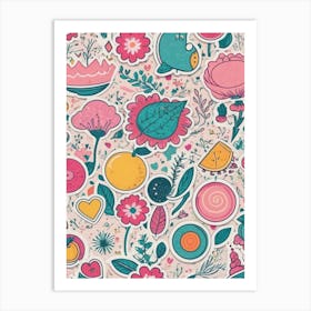 Seamless Pattern 9 Art Print