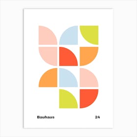 Geometric Bauhaus Poster 24 Art Print
