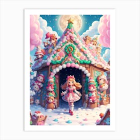 Gingerbread House Art Print