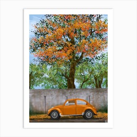 The Abandoned Car Art Print