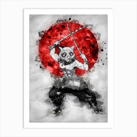 Inosuke Hashibira Demon Slayer 1 Art Print