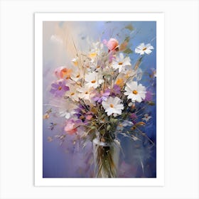 Daisies In A Vase Art Print