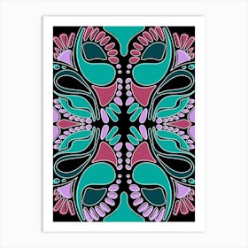 Abstract Flower Pattern Art Print