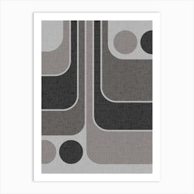 Throwback Mid Century Modern Geometric Abstract 1 Poster