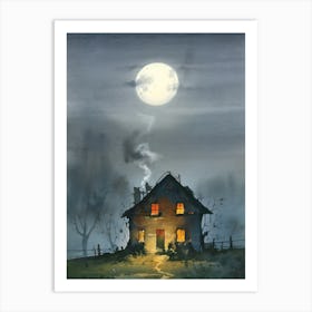 Haunted House Art Print