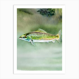 Tilefish Storybook Watercolour Art Print