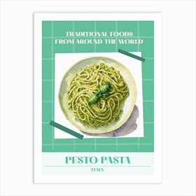 Pesto Pasta Italy 1 Foods Of The World Art Print