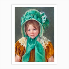 Sara in a Green Bonnet (ca. 1901), Mary Cassatt Art Print