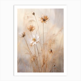 Boho Dried Flowers Love In A Mist Nigella 8 Art Print