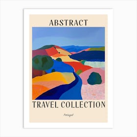 Abstract Travel Collection Poster Portugal 6 Art Print