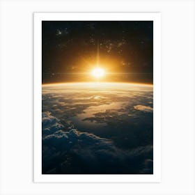 Earth From Space 1 Art Print