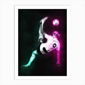 Erling Haaland Bicycle Kick Art Print