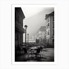 Bolzano, Italy,  Black And White Analogue Photography  3 Art Print