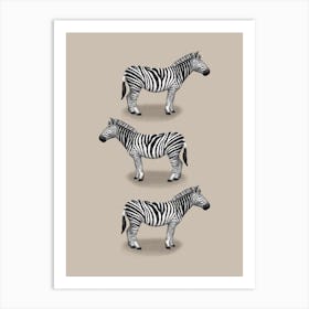 Zebras Art Print