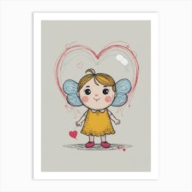 Valentine'S Day Fairy Art Print