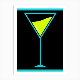 Martini Glass Art Print