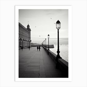 Trieste, Italy,  Black And White Analogue Photography  3 Art Print