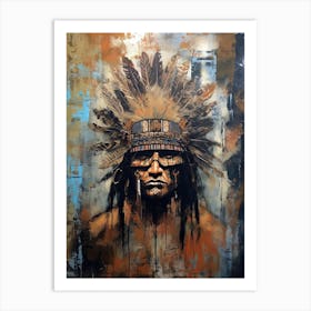 Native american Chief Art Print