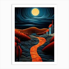 Night In The Country 1 Art Print