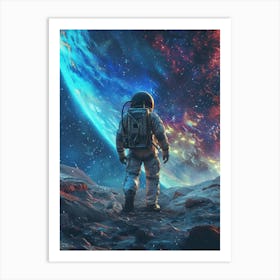 Astronaut In Space 11 Art Print