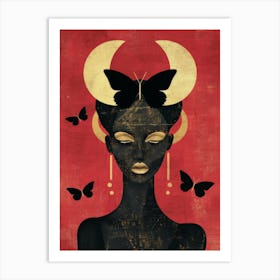 Butterfly Woman 5 Art Print