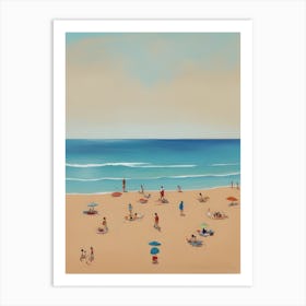 People On The Beach Art Print