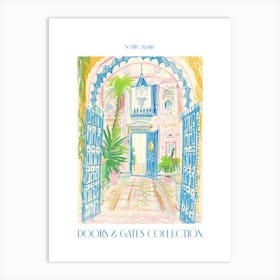 Doors And Gates Collection Seville, Spain 4 Art Print