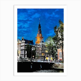 Amsterdam At Dusk 4 Art Print