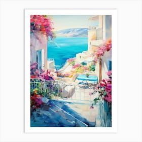 Coastal Terrace Wall Print Art Print