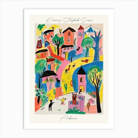 Poster Of Ankara, Dreamy Storybook Illustration 3 Art Print