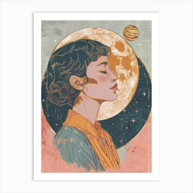 Saturn univers Art Print