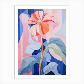 Gerbera Daisy 6 Hilma Af Klint Inspired Pastel Flower Painting Art Print