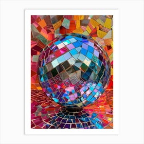 Mosaic Ball Art Print