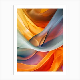 Abstract curves Art Print