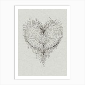 Heart Of Water Art Print