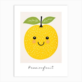 Friendly Kids Passionfruit Poster Art Print