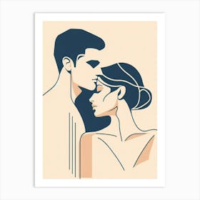 Couple together 2 Art Print