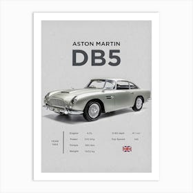 Aston Martin Db5 Art Print