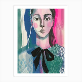 Black Bow Art Print