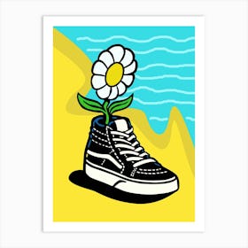 Vans Sneakers With Flower Art Print