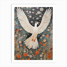 Albatross Detailed Bird Painting Art Print