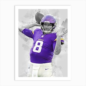 Kirk Cousins Minnesota Vikings Art Print