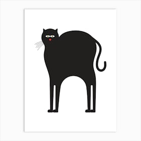 Black Cat Art Print