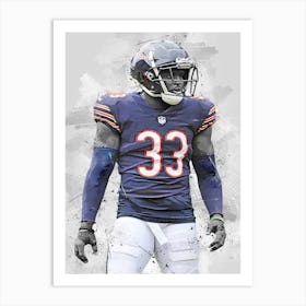 Jaylon Johnson Chicago Bears Art Print