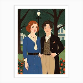 Man And A Woman Art Print