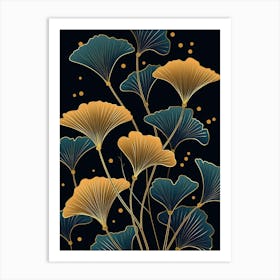 Ginkgo Leaves 9 Art Print