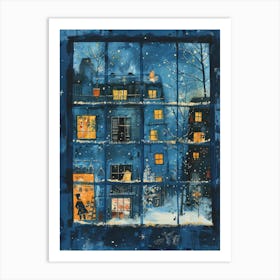 Christmas Window 2 Art Print