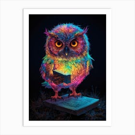 Colorful Owl 1 Art Print