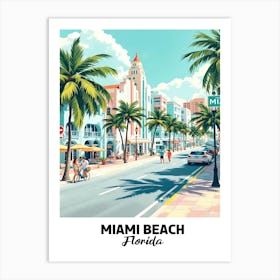 Miami Beach 1 Art Print